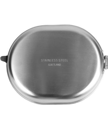 Goetland 304 Stainless Steel US Military Mess Kit Plate Set - Ideal for Camping, Hiking, Picnics, BBQ, and Beach - Buy Online on SooperMarket.com