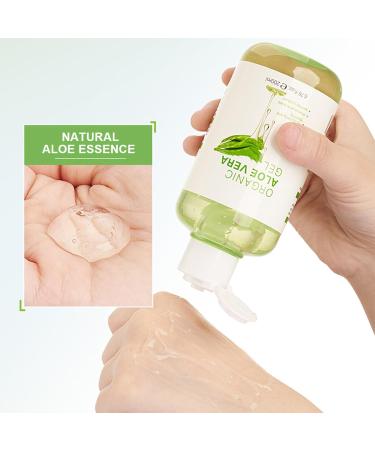 Aloe Vera Gel for Face Aloe Vera Moisturiser - Fast-Absorbing Deeply Hydrates Pure Aloe Vera Gel - After Sun Body Moisturisers Aloe Vera Cream for Deeply & Rapidly Soothing After Sun Care Gel - Buy Online on SooperMarket.com