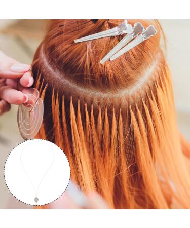 WEBEEDY Hair Extensions Rings Bead Threader Loop Needle Tool 26cm Wire Pulling Hook Beading Tool Hair Extension Accessories Kit for Hairstylist Hair Feather Extensions 5 Pieces - Buy Online on SooperMarket.com