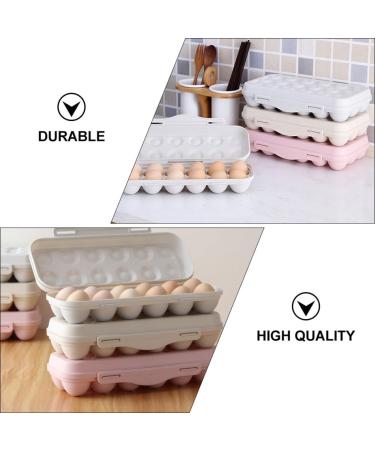 OSALADI 2pcs 18 Egg Storage Box Filled Plastic Eggs Fridge Egg Dispenser Egg Storage Tray With re-usable Assorted Color 30x15cm - Buy Online on SooperMarket.com