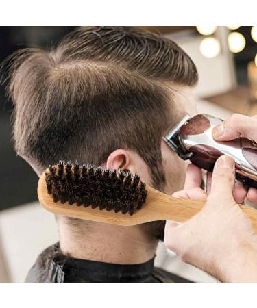 Wild Boar Beard Brush for Stiff Hair - Natural Wooden Brush for Men | Elastic Soft & Stiff Bristles for Beard & Mustache Grooming - Buy Online on SooperMarket.com