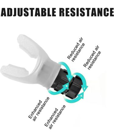 Breathing Trainer Iron Lung Breath Trainer Improve Lung Capacity Adjustable Resistance Lung Exerciser Device Portable Handheld Lung Expansion Training Tool with Storage Bag - Buy Online on SooperMarket.com