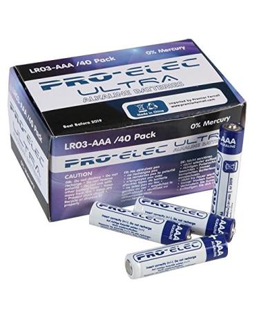 Pro Elec - AAA Ultra Alkaline Batteries Business Pack (40 Pack)