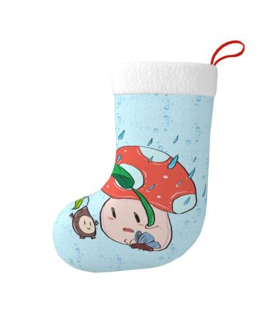 YYHHAOFA Sunflower Seeds and Mushroom Prints Christmas Decorative Stockings : Soft Light and Tactile Suitable for Christmas Holiday Party