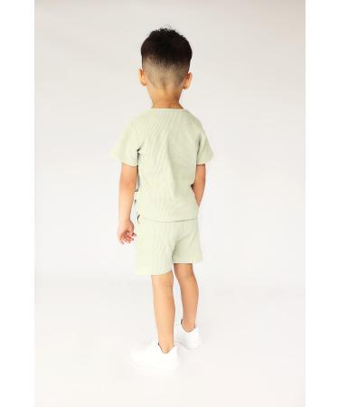 DreamBuy 20 Colour Ribbed Pyjamas 3-4 Years Sage - Unisex Baby, Boys, Girls, Men, Women Loungewear Set - Buy Online on SooperMarket.com