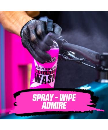 Muc Off Waterless Wash 750ml - High-Performance No Rinse Bike Cleaning Spray - Cleans & Polishes All Bike Types - Buy Online on SooperMarket.com