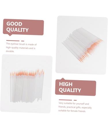 BELLIFFY 100pcs Disposable Eyeliner Brush Liquid Brush Eyeliner The Face Nylon Lip Liner Brush Girl White - Buy Online on SooperMarket.com