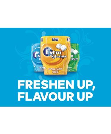 Wrigleys Extra Refreshers Tropical Chewing Gum 67G Helps keep Teeth Clean And Mouth Fresh (12) - Buy Online on SooperMarket.com