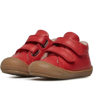 Naturino Cocoon VL Leather First-Steps Shoes - 3 UK Child - Rosso - Buy Online on SooperMarket.com