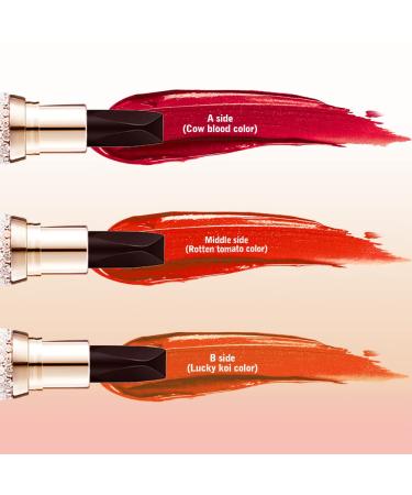 Waterproof 3-in-1 Matte Lipstick Trio - Long Lasting, Moisturizing Velvet Texture - Buy Online on SooperMarket.com