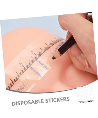 HAPINARY 50pcs Eyebrow Positioning Ruler Eyebrow Template Eyebrow Measuring Tool Eyebrow Stencil Eyebrow Drawing Tool Eyebrow Positioning Tool Eyebrow Shaping Template Eyebrow Drawing Ruler 18.00X3.80X0.10CM Blue - Buy Online on SooperMarket.com