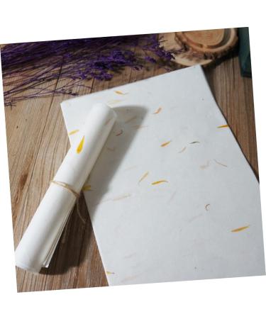 STOBOK 40 sheet Writing Drawing Elegant Chinese Supplies Xuan Paper for School Leaf Natural Unique White - Buy Online on SooperMarket.com