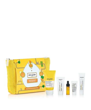 Decleor Green Mandarin Glowing Discovery Set (Neroli Cleansing Mousse 50ml Mand Scrub 15ml Serum 4ml Night 2.5ml Mandarin sun kissed cream 15ml)