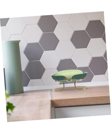 Light Luxury Soap Holder Pc Desk Toiletries Green 15X10X7CM - Buy Online on SooperMarket.com