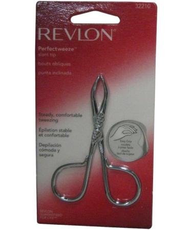 REVLON Perfectweeze Slant Tip Tweezer - Precision Beauty Tool for Eyebrows | International Shipping Available - Buy Online on SooperMarket.com