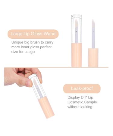 10pcs CAIYA Lip Gloss Containers with Large Brush - 9ml Empty Tubes for DIY Lipgloss (Light Orange) - Buy Online on SooperMarket.com