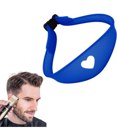 TROONZ Adjustable Neck Hair Guide - Hairline Shaping Haircut Bands Tool | Adjustable Curved Silicone Haircut Bands for Hair Salons and Home Blue - Buy Online on SooperMarket.com