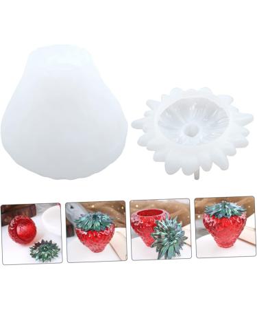 STOBOK 3 Sets Strawberry Storage Mold Resin Crafts Epoxy Candle Molds Silicone Fruit Jar Mould Fruit Jar Mold Silicone Molding Silicone Mold Fruit Pot Fruit Pot Mould DIY Material Bottle - Buy Online on SooperMarket.com