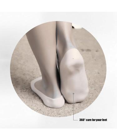 Buy Silicone Socks - Anti-Cracking Foot Protection & Moisturizing Gel Care - Soft Breathable & Comfortable (White Small) - Buy Online on SooperMarket.com