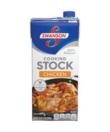 Swanson Chicken Stock, Cooking Stock, 32 Ounce Resealable Carton