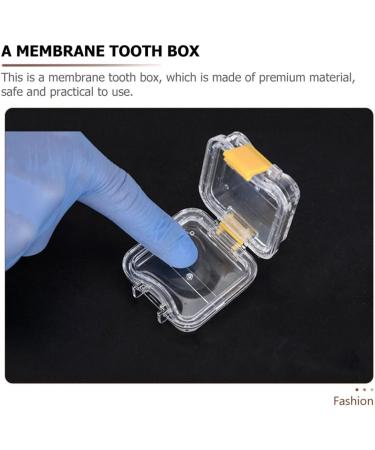 5Pcs Clear Denture Container Kit | Plastic Tooth Box | Transparent Membrane Denture Tablets - 4.5X4.5CM - As Shown - Buy Online on SooperMarket.com