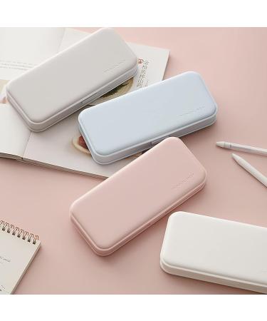 Multi Functional Waterproof Pencil Case Doraking Brief PP Plastic Frosted Pen Pencil Stationery Bag Pencil Case Students Stationery for Pens Pencils Markers (Grey) - Buy Online on SooperMarket.com