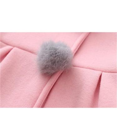 TMEOG Newborn Toddler Baby Girls Rabbit Ears Cloak Hooded Coat | 12-18 Months | Pink - Buy Online on SooperMarket.com