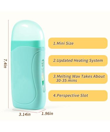 Honey Roll On Waxing Kit - Beth Lee Hair Removal Wax Warmer - 2 Honey Wax Cartridges - For Legs, Arms, and Underarms - Buy Online on SooperMarket.com