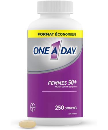 One A Day Multivitamin For Women 50 Plus-Daily Vitamins For Women With Vitamin A B6 B12 C D E Biotin Calcium Magnesium & Zinc Helps Support Immune Function Bone Health And More 250 Tablets - Buy Online on SooperMarket.com