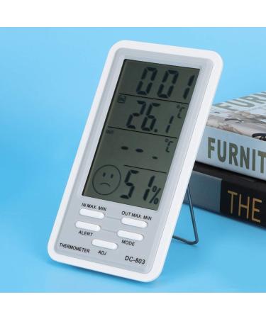 Thermometer Hygrometer - High/Low Temperature Alarm, Office, Workshop, Lab, Living Room - Buy Online on SooperMarket.com