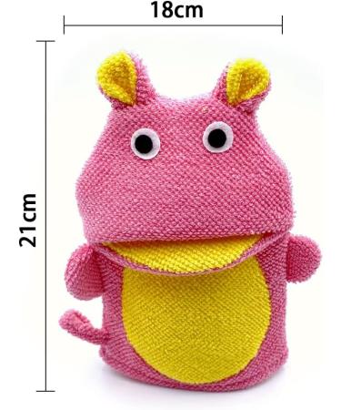 Kids Cute Animal Bath Sponge Glove Mitt for Toddler Bath and Shower - Buy Online on SooperMarket.com