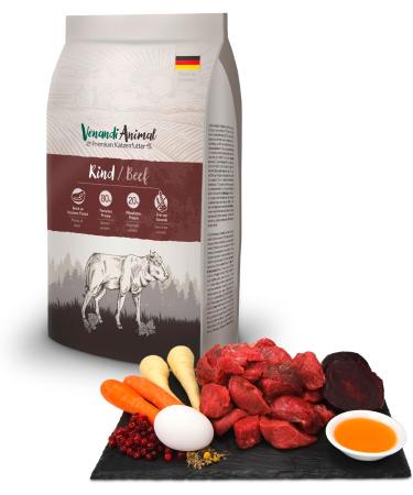 Venandi Animal Premium Dry Cat Food - Grain-Free Beef 1.5kg Pack | Fresh Meat Formula for Healthy Cats - Buy Online on SooperMarket.com