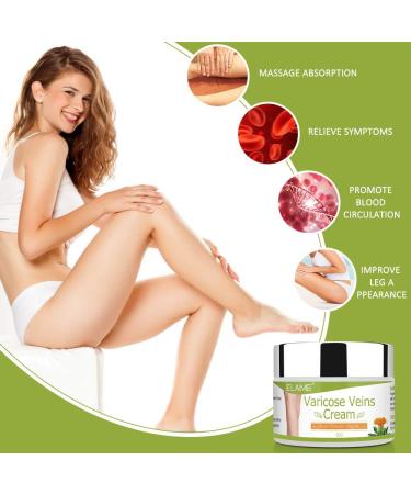 Varicose Veins Treatment Cream 50G - Spider Vein Relief for Tired, Heavy Legs | Strengthen Capillaries, Improve Leg Appearance - Buy Online on SooperMarket.com