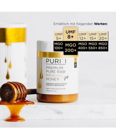 Buy PURITI Manuka Honey MGO 200+ from New Zealand 250g Pack | Premium Quality Manuka Honey for Health & Wellness - Buy Online on SooperMarket.com