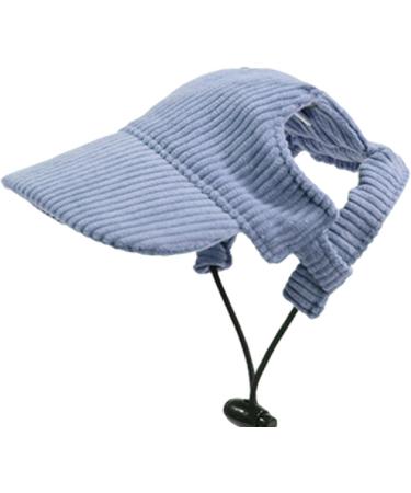 Predolo Pet Sports Hat | Fashionable Dog Solar Hat with Ear Holes | Sun Protection Baseball Cap for Small Dogs - Blue XL - Buy Online on SooperMarket.com