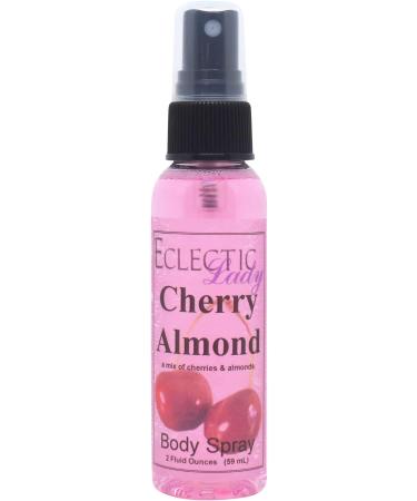 Cherry Almond Body Spray 4 ounces Body Mist for Women with Clean Light & Gentle Fragrance Long Lasting Perfume with Comforting Scent for Men & Women Cologne with Soft Subtle Aroma For Daily Use Regular Strength 4 Fl Oz (Pack of 1)