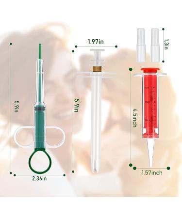 Pet Cat and Dog Pill Shooter Syringe Dispenser - Reusable Liquid Feeding for Small Animals | 3 Styles - Buy Online on SooperMarket.com