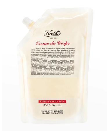 Kiehl's Creme de Corps Body Lotion refil Pouch  33.8 Ounce