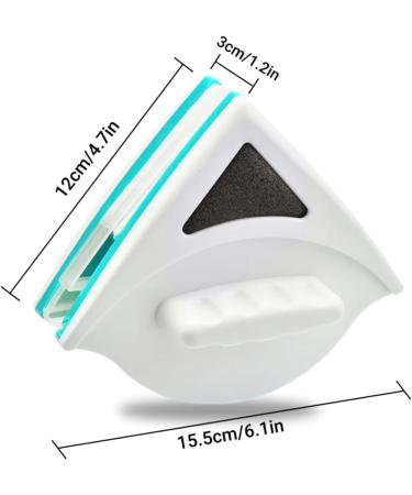 1pc Magnetic Window Cleaner Double Sided Cleaning Brush Tools For High-rise Home Glass Windows Brush Wiper Cleaning Tools - Buy Online on SooperMarket.com