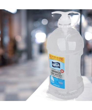 Wish Hand Sanitizer 67.6oz with Vitamin E, Pump, and Carry Handle - 4.22lb (1 Pack) - Buy Online on SooperMarket.com