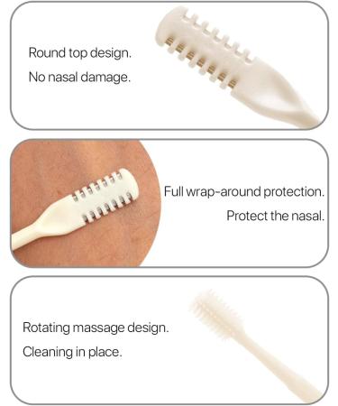 VANANA Nasal Hair Cutter - Manual 360 Nose Hair Trimmer for Men & Women | Double-Sided Head & Storage Box | 12-Piece Multicolor Set - Buy Online on SooperMarket.com