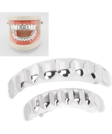 Hip Hop Teeth Halloween Hip Hop Teeth Convenient for Halloween Party for Hip Hop Fashion Shows(Silver) - Buy Online on SooperMarket.com