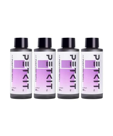 PETKIT Cat Litter Deodorizer Air Purifying Refills for PETKIT PURA X and PURA MAX Self Cleaning Cat Litter Tray Replaced Odor Removers Deodorant Refills 4 Bottles/Pack
