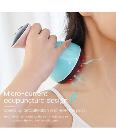 Scienlodic Electronic Micro-Current Dry Brush for Cellulite & Lymphatic Massage | Heating Vibration Handheld Massager - Buy Online on SooperMarket.com
