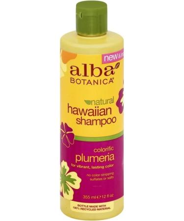 Alba Botanica Hawaiian Shampoo Colorific Plumeria 12 fl oz - Sulfate-Free & Color-Safe - Buy Online on SooperMarket.com