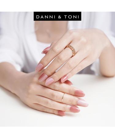 DANNI & TONI 28 Strawberry Daiquiri Gel Nail Stickers - Salon-Quality Semi Cured Manicure Set - Buy Online on SooperMarket.com