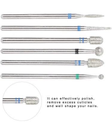 Nail Drill Bits Ceramic Nail Mill Bits Professional Remove Gel Acrylic Cuticle Diamond Tungsten Carbide Tools for Nail Beautify Polishing Clear Care Manicure Pedicure(JG#8) - Buy Online on SooperMarket.com