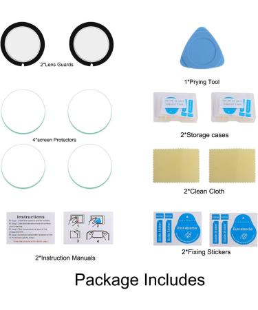 Insta360 ONE X2 Lens Guard & Screen Protector Kit - 2 Lens Guards & 4 Oleophobic Screen Films - Buy Online on SooperMarket.com