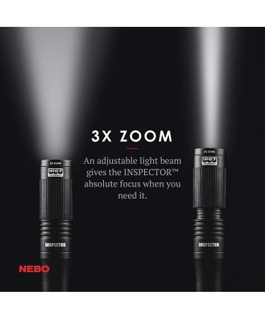 NEBO Inspector  Powerful Waterproof Pocket Light  Three Light Modes  Adjustable Zoom  Impact Resistant  Black - Buy Online on SooperMarket.com