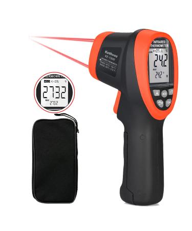Digital infrared thermometer kethvoz ir laser industrial pyrometer Measure high temperatures -58 2732 (-50 1500 ) double laser touchless temp gun with: s 30: 1 orange